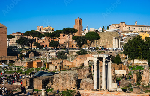Canvas Print View of the Roman Forum, Palatine Hill