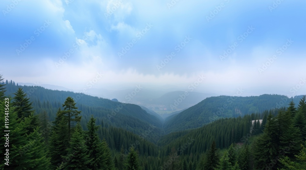 panorama of the mountains in autumn panorama of the mountains in autumn