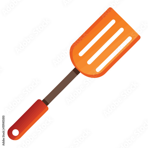 kitchen spatula isolated on white