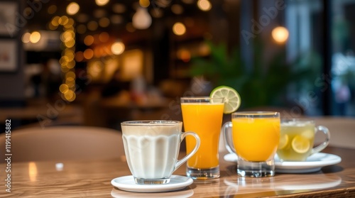 cup of tea with lemon and cinnamon