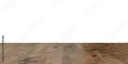 wood floor on isolated empty background