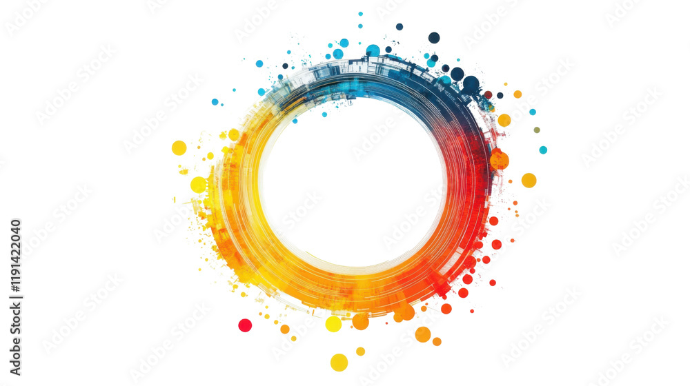 Circular infographic element transparent background Circular infographic element transparent background