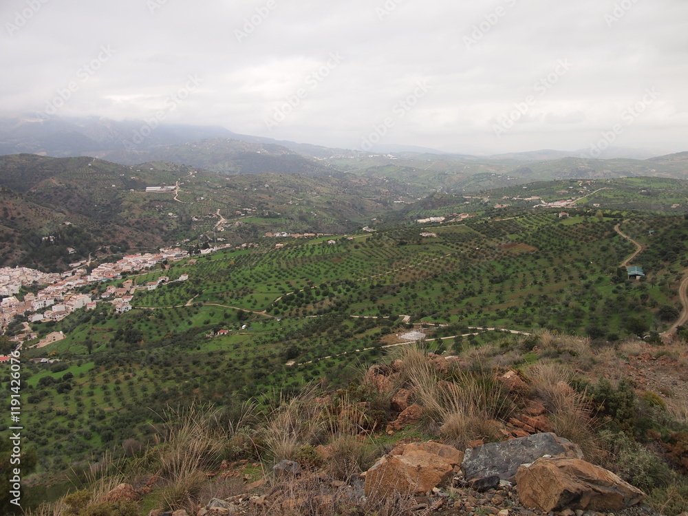Fototapeta premium Sierra de las Nieves National Park (Tolox, Province of Málaga, Andalusia, Kingdom of Spain)