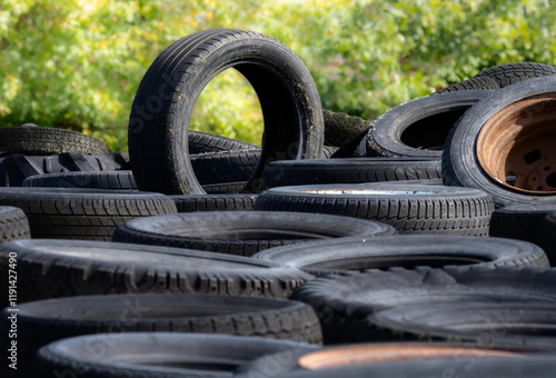 Heap of old tyres