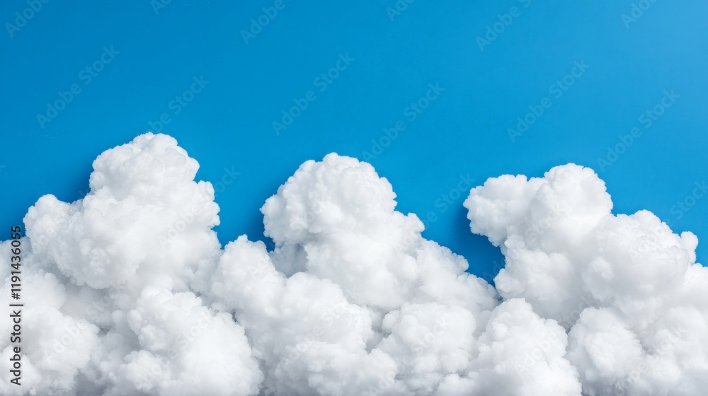 Dreamy Cloudscape: A vibrant blue sky is adorned with a cluster of fluffy white clouds, creating a dreamy, ethereal landscape that evokes a sense of peace and tranquility. Dreamy Cloudscape: A vibrant blue sky is adorned with a cluster of fluffy white clouds, creating a dreamy, ethereal landscape that evokes a sense of peace and tranquility.