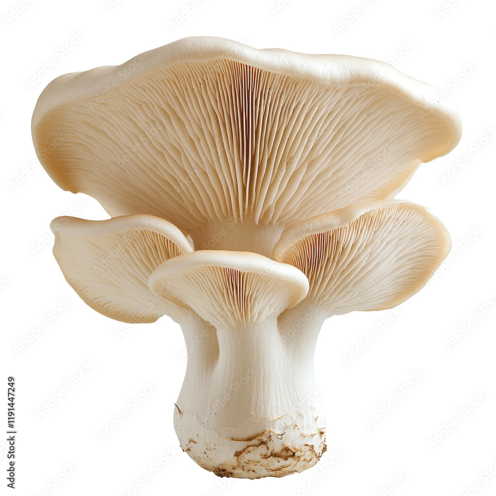 Fresh Edible Mushroom Isolated on Transparent Background for Culinary Use Fresh Edible Mushroom Isolated on Transparent Background for Culinary Use