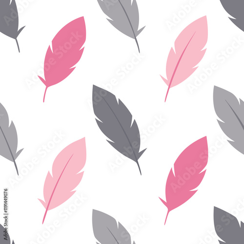 seamless pattern with feathers