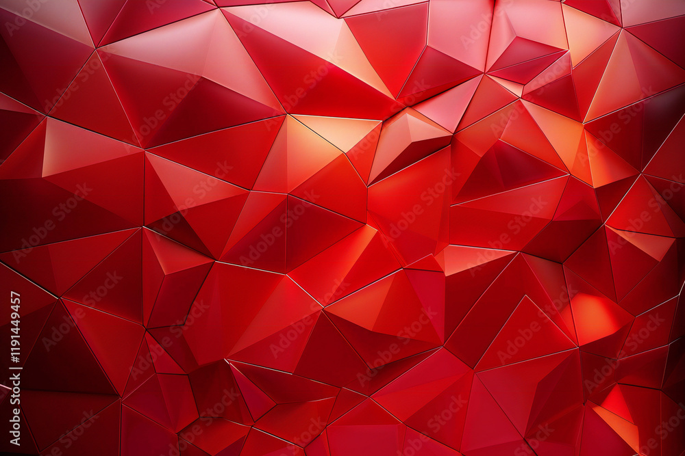 Fototapeta premium Abstract Red Background with Glowing Waves, Light Trails, and Shimmering Particles for a Digital Fantasy Design