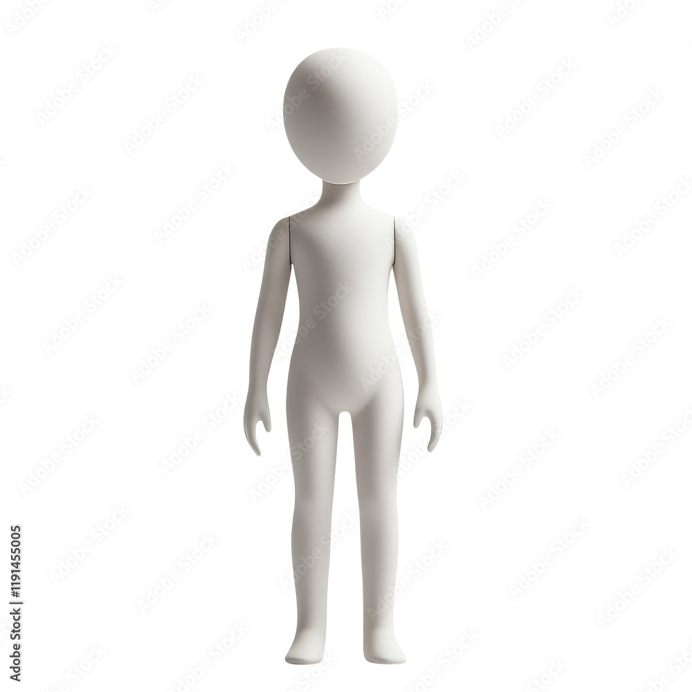 3D Model of Abstract Human Figure Isolated on Transparent Background 3D Model of Abstract Human Figure Isolated on Transparent Background