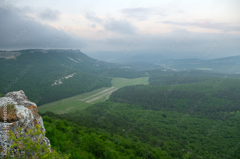 Naklejka premium View of mountain landscape