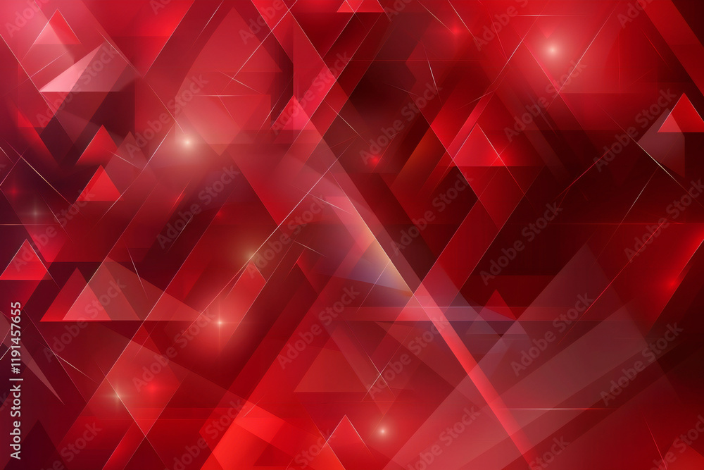 Fototapeta premium Abstract Red Background with Glowing Waves, Light Trails, and Shimmering Particles for a Digital Fantasy Design
