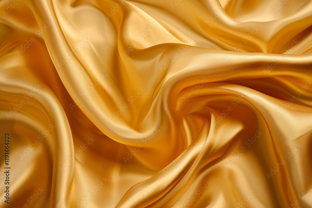 Fototapeta premium Smooth elegant golden silk or satin luxury cloth texture can be used as wedding background