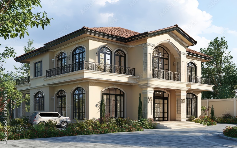 3d modern house 3d modern house