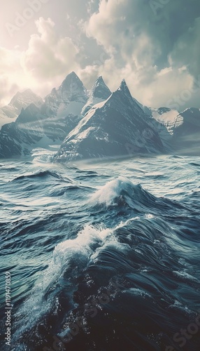 Stunning visual of melting glaciers affecting oceans  highlighting urgent climate change realities