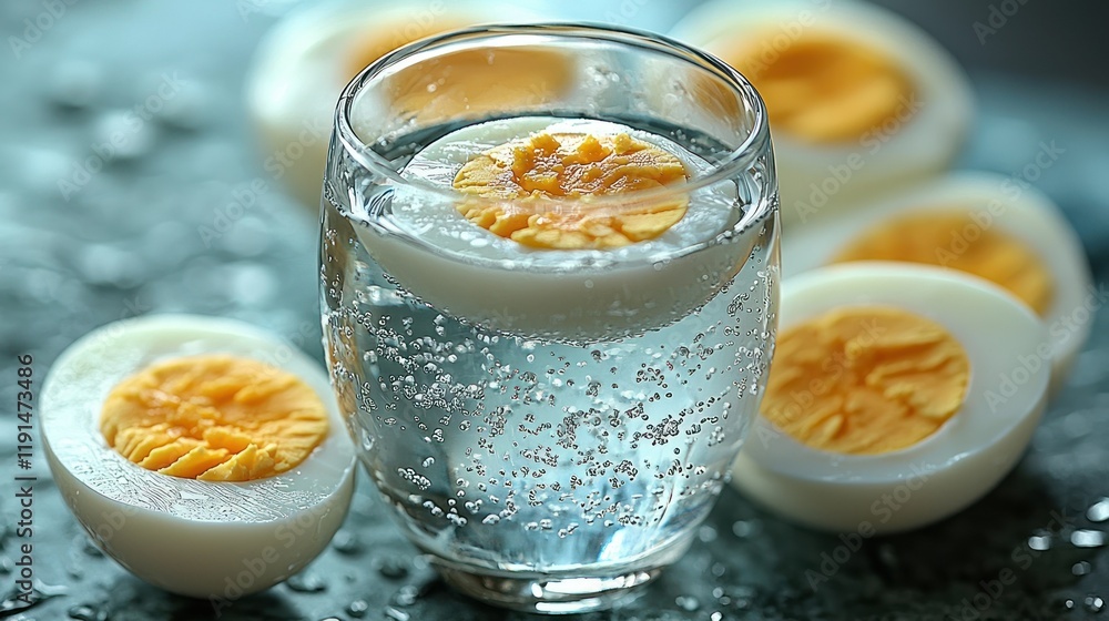 Refreshing Boiled Eggs in Sparkling Water Refreshing Boiled Eggs in Sparkling Water