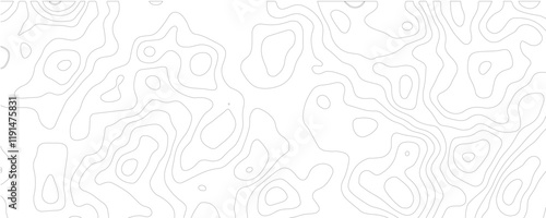  Vector topographic Map Seamless Pattern.