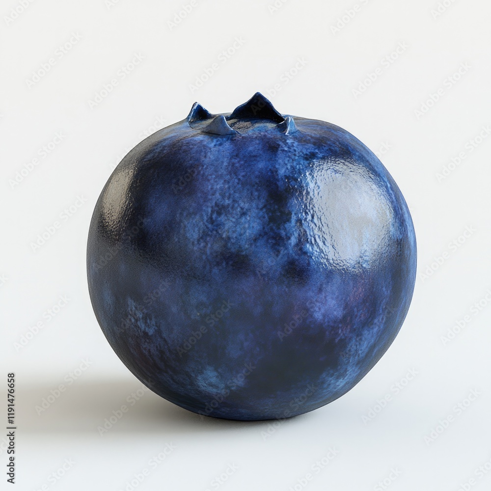 Round, textured fruit with deep blue tones showcasing artistic c Round, textured fruit with deep blue tones showcasing artistic c