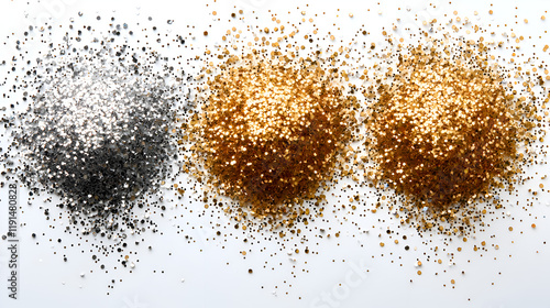 Sparkling Glitter and Shiny Metallic Background for Festive Party Decorations and Creative Projects