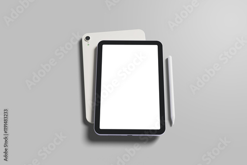 Minimalist Mini Tablet Mockup for showcasing your design to clients photo