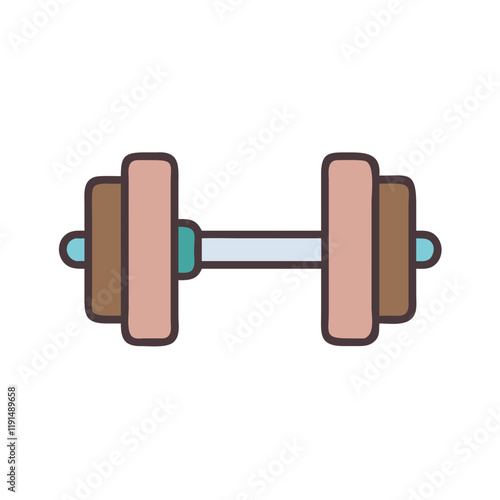 dumbbell isolated on white background