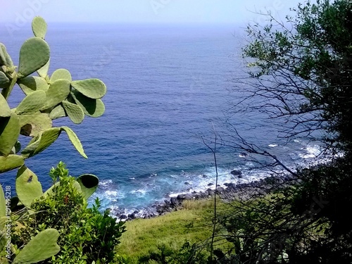 Il mare di Acireale visto dalla Timpa. photo