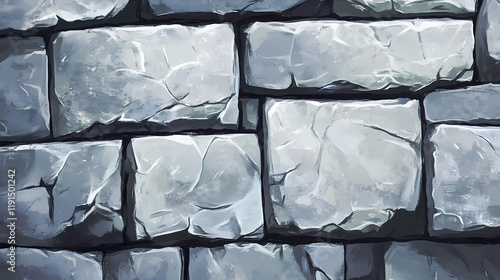 Limestone block wall texture. Glimmerstone. Illustration photo