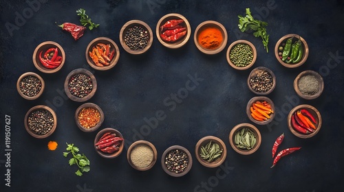 Aromatic Circle: Spices, Herbs, & Peppers