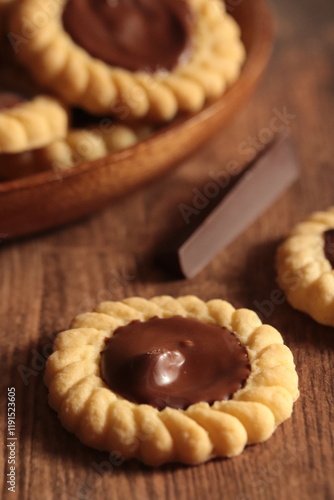 biscuit tartelette au chocolat et noisette