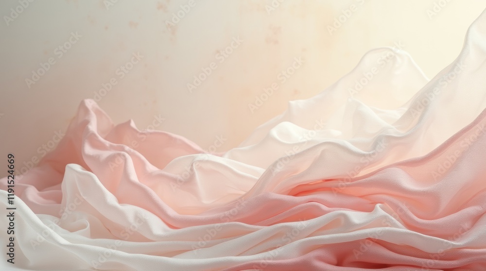 Springtime layering, abstract view of layered fabrics Springtime layering, abstract view of layered fabrics