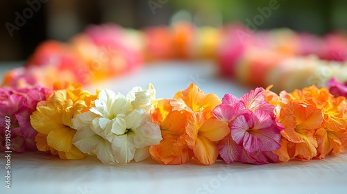 Colorful display of artificial flowers arranged on a table in a craft workshop