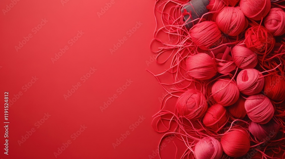 Red and Pink Craft Supplies for Creative Projects Red and Pink Craft Supplies for Creative Projects