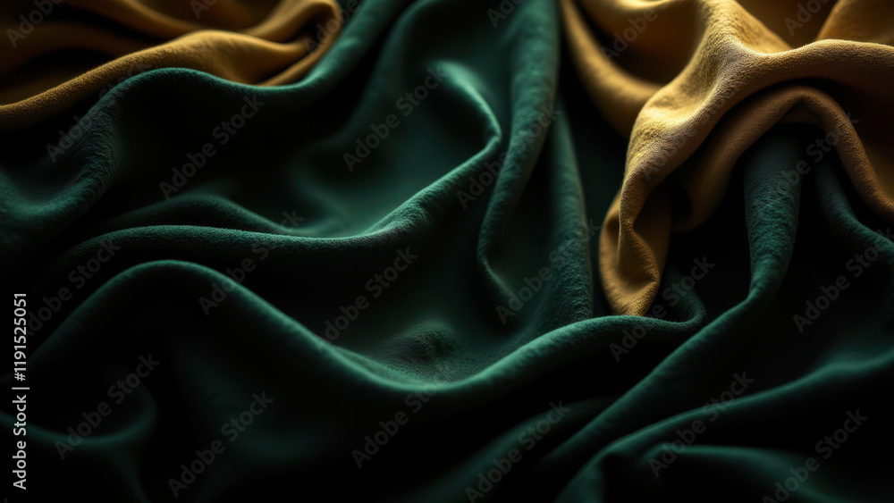 Obraz premium Vibrant abstract background with cascading green and yellow hues.