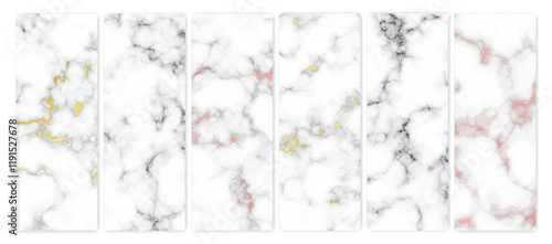 Set of marble texture backgrounds