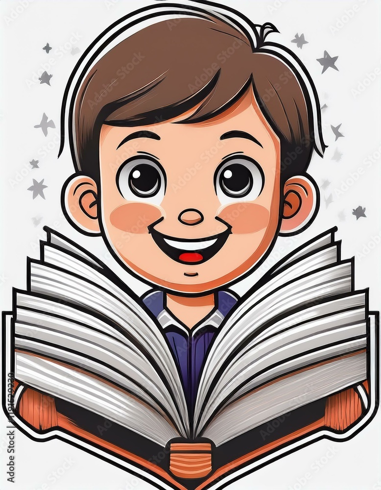 Generated image International Children's Book Day Isolated Logo Icon Generated image International Children's Book Day Isolated Logo Icon