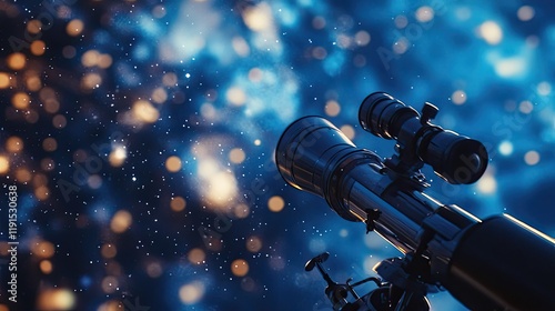 Wallpaper Mural Telescope aimed at a star filled night sky Torontodigital.ca