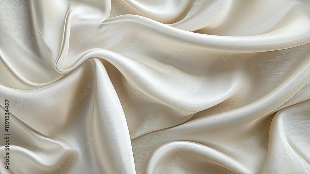 Draped Cream Colored Silk Fabric Texture Draped Cream Colored Silk Fabric Texture