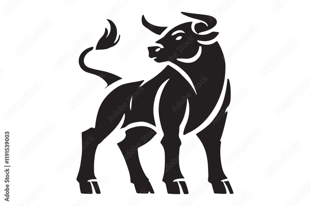 Bull silhouette