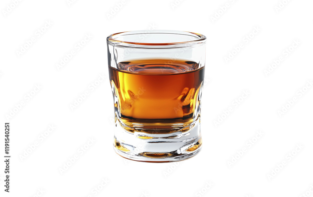 Glass of Amber Liquid on a Dark Background Isolated on transparent background Glass of Amber Liquid on a Dark Background Isolated on transparent background