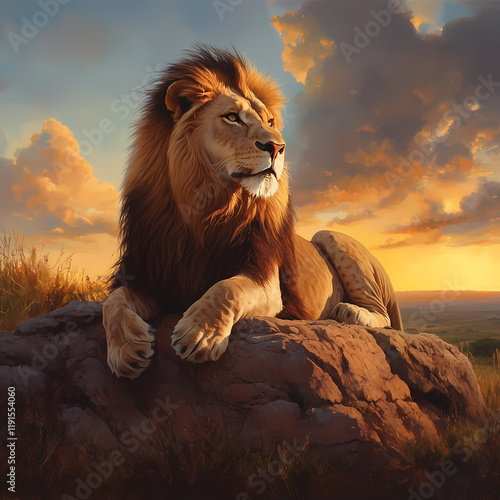 Wallpaper Mural The Lion's Regal Rest Torontodigital.ca