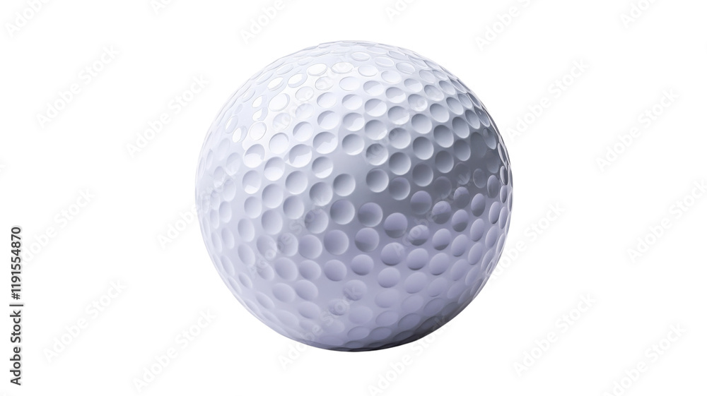 Golf ball, isolated on transparent background Golf ball, isolated on transparent background