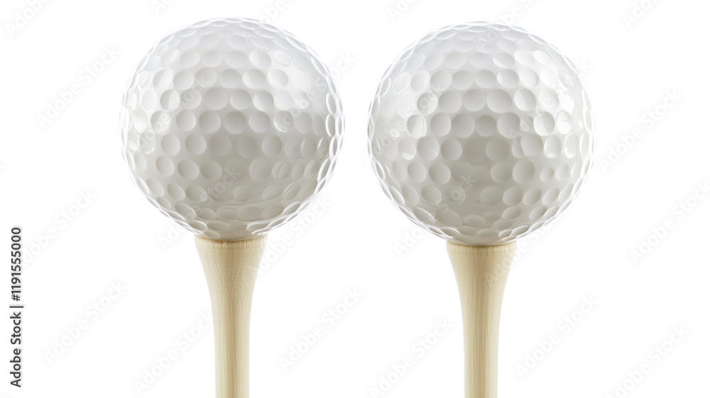 Golf ball, isolated on transparent background Golf ball, isolated on transparent background