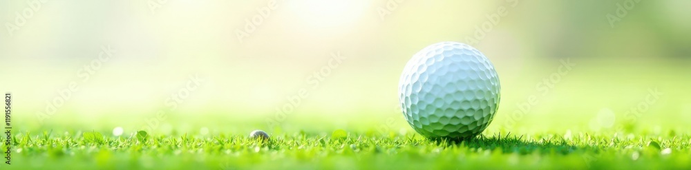 Golf ball, centered, against pure white backdrop , impact, athletic Golf ball, centered, against pure white backdrop , impact, athletic