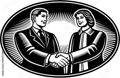 two businessmen shaking hands