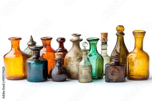 Vintage Glass Bottles Collection photo