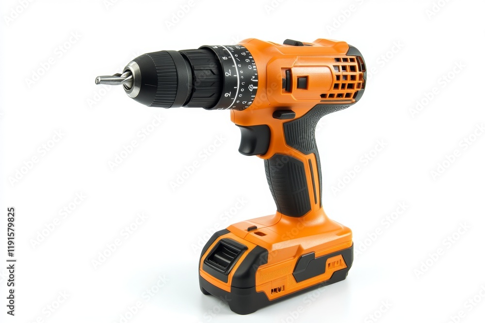 Orange and Black Cordless Drill - Powerful and Versatile Orange and Black Cordless Drill - Powerful and Versatile