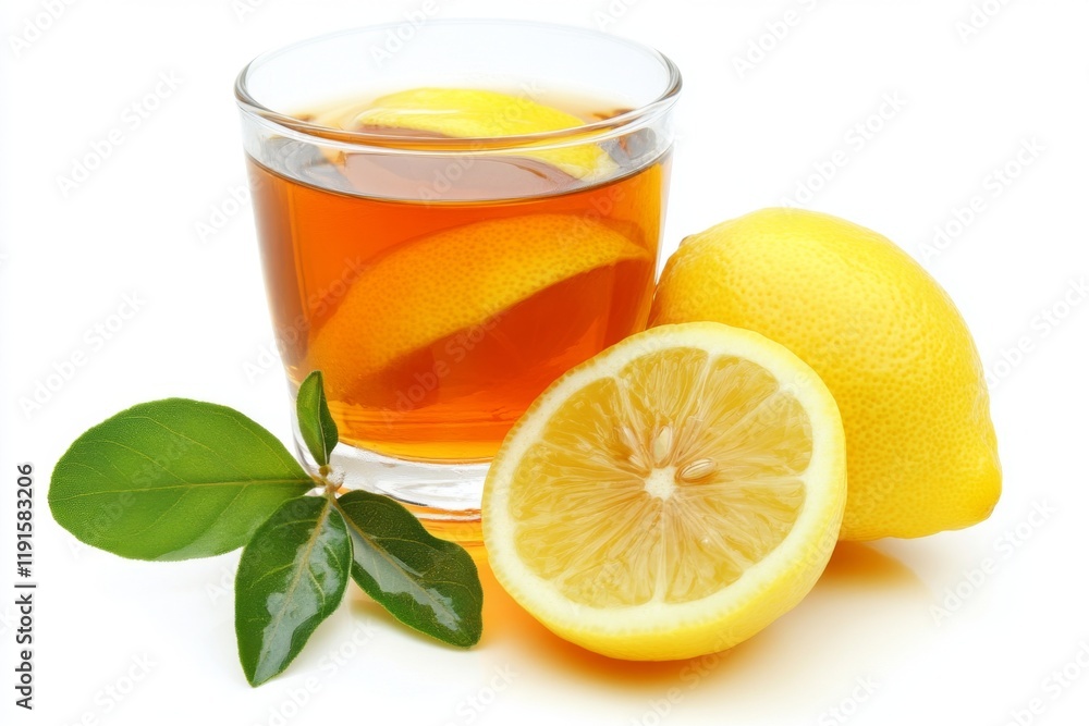 Refreshing Lemon Tea with Fresh Slices Refreshing Lemon Tea with Fresh Slices