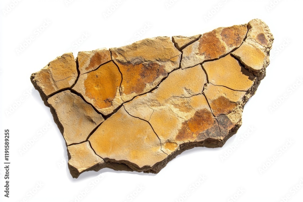 Obraz premium Dried Earth Fragment: A Study in Texture and Time