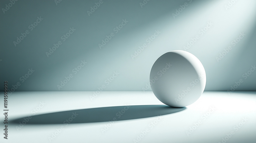A lone sphere casting a perfect shadow symbolizes perfection and singularity, with a blurred caption space on the side and a bright tone reflecting the contrast with chaos
A lone sphere casting a perfect shadow symbolizes perfection and singularity, with a blurred caption space on the side and a bright tone reflecting the contrast with chaos