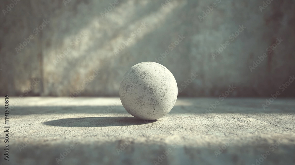 A lone sphere casting a perfect shadow symbolizes perfection and singularity, with a blurred caption space on the side and a bright tone reflecting the contrast with chaos
A lone sphere casting a perfect shadow symbolizes perfection and singularity, with a blurred caption space on the side and a bright tone reflecting the contrast with chaos