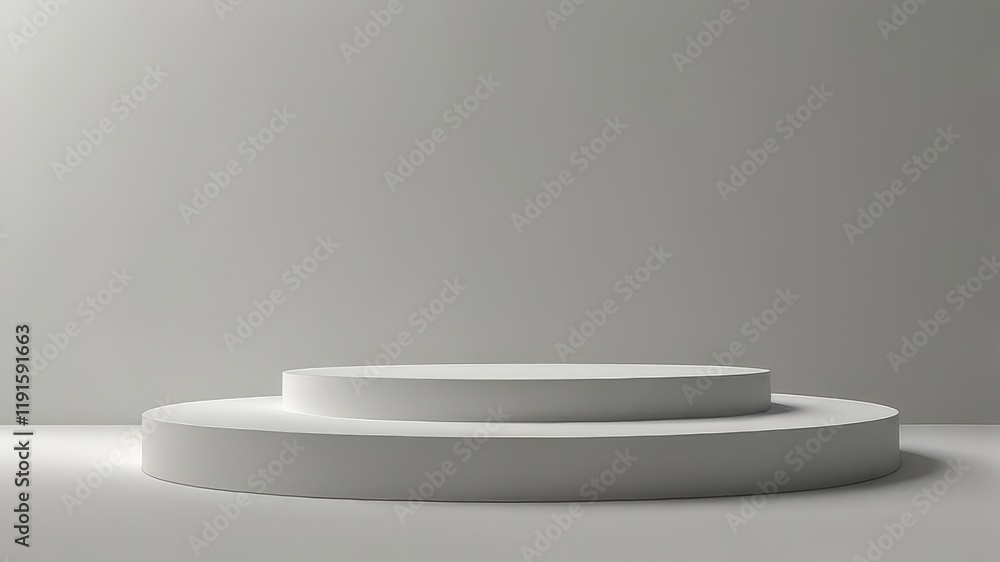 Blank white podium on white colors background, 3d renderNatural beauty podium backdrop for product display with dreamy sky background. Romantic 3d scene. Blank white podium on white colors background, 3d renderNatural beauty podium backdrop for product display with dreamy sky background. Romantic 3d scene.